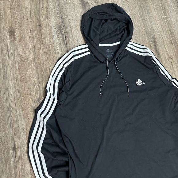 Adidas Black Pullover with White Accents - Picture 2 of 2
